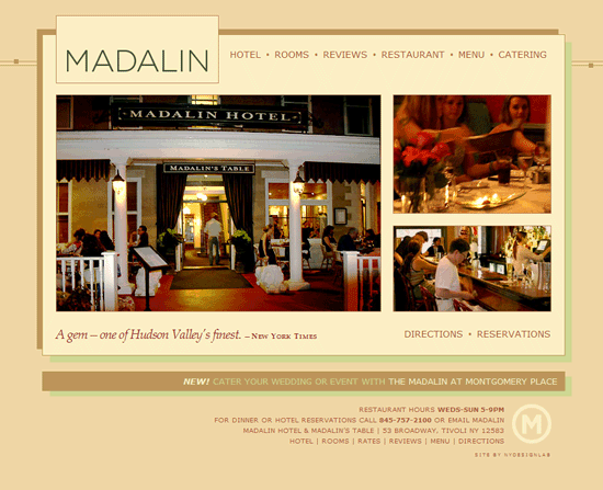 Madalin website design