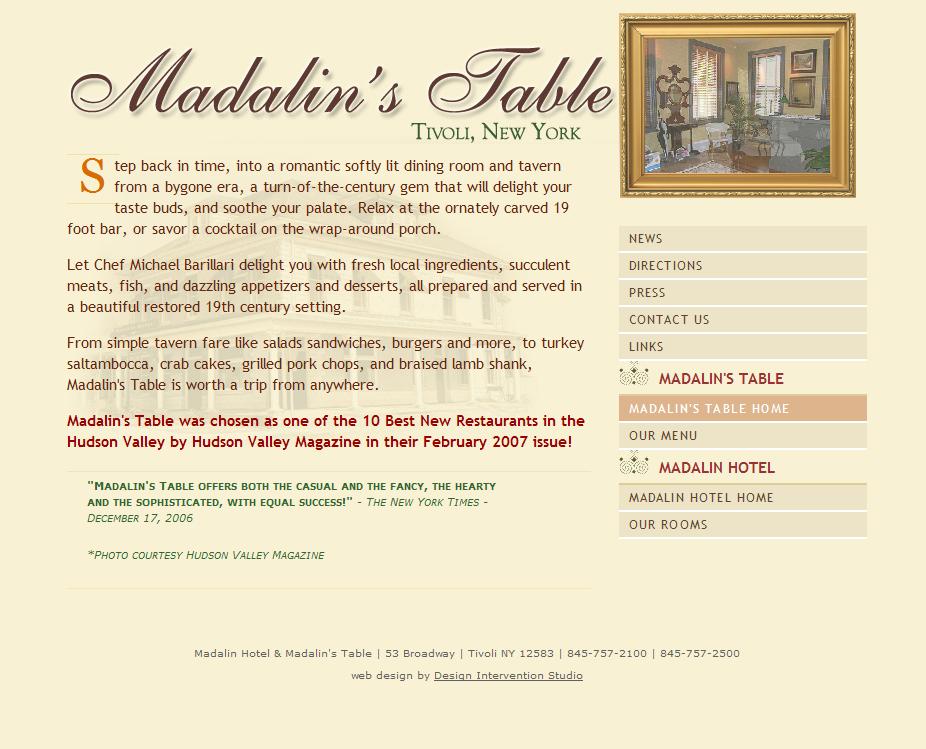 madalin old site page