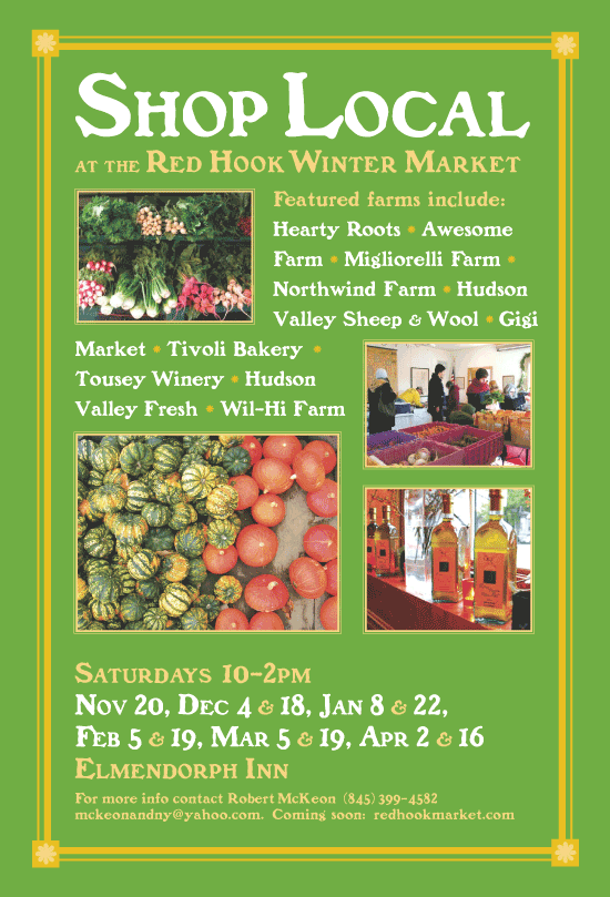 Red Hook Winter Farm Market Poster 2 Shop Local